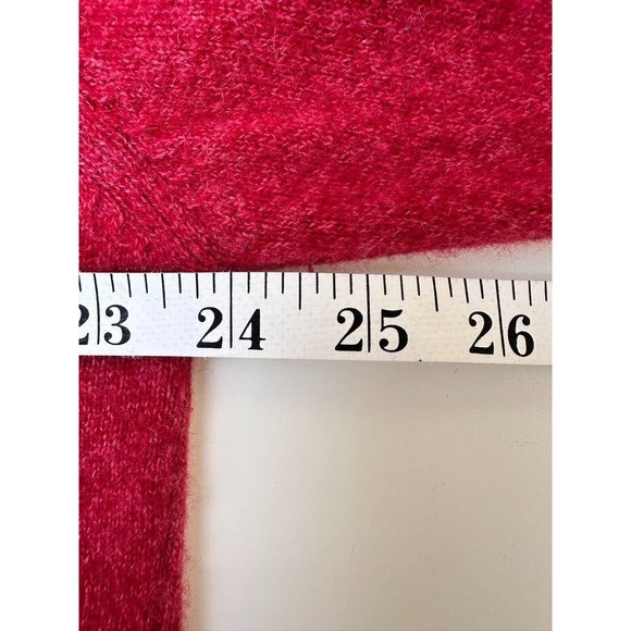 Jos A Bank Mens Size L 100% Cashmere V-Neck Sweater Classic Fit Solid Red - Picture 5 of 8